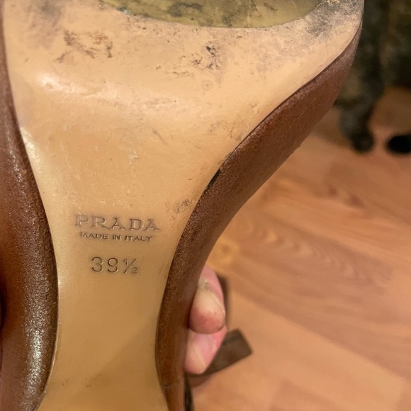 Authentic Prada Platform Sandals Size 39.5 - Picture 6 of 6